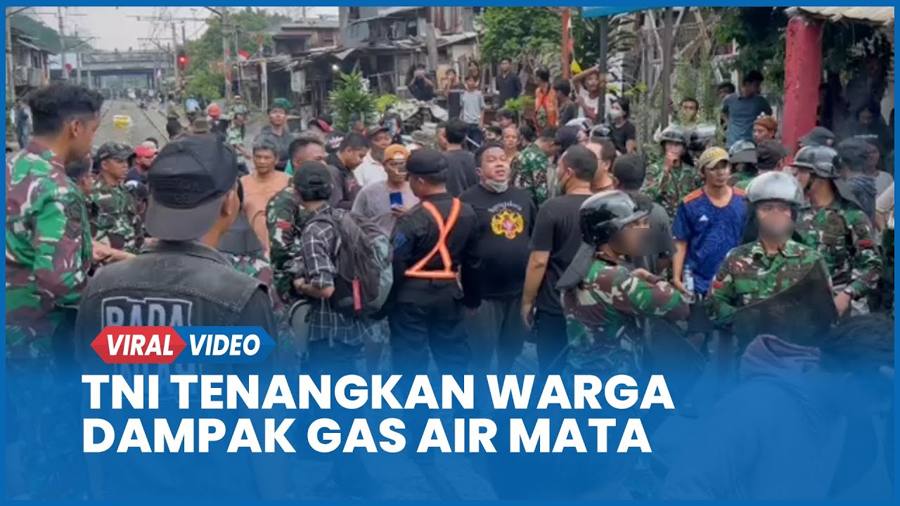 TNI Tenangkan Massa Aksi Demo DPR dan Warga Petamburan  Terkena Dampak Gas Air Mata