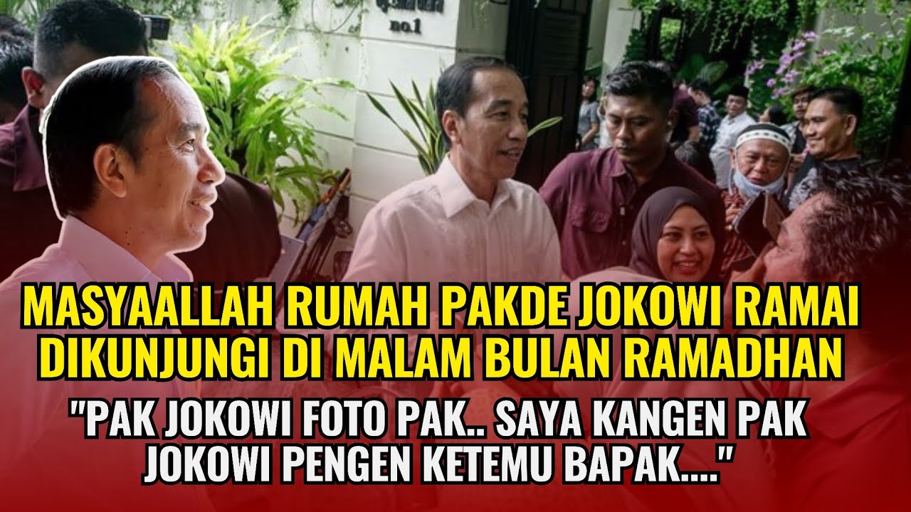 Masyaallah ❤ Rumah Pakde Jokowi malam hari makin ramai dikunjungi di bulan Ramadhan