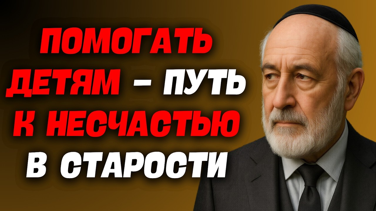Помогать детям — путь к несчастью в старости! Вместо этого лучше..