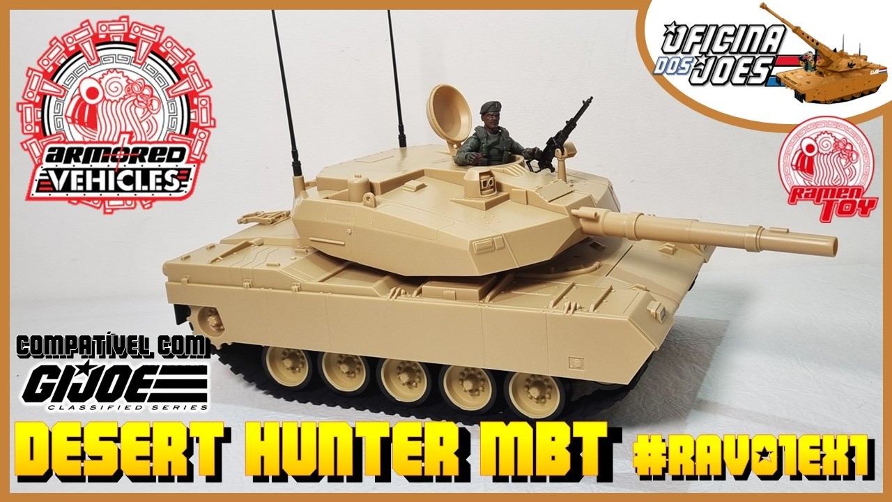 Desert Hunter MBT - Ramen Toys Armored Vehicle -Review PT/BR @Oficina dos Joes