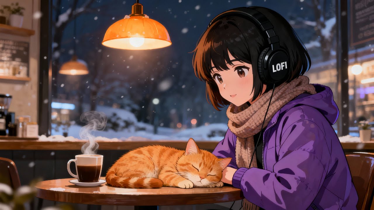 Cozy Winter Night Lofi ❄️ Soft Study Beats for Deep Focus & Late Nights