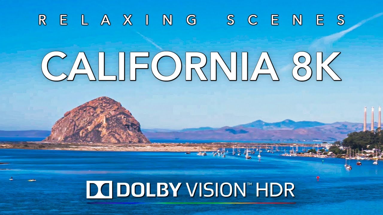 Driving California 8K HDR Dolby Vision - Santa Barbara to Morro Bay