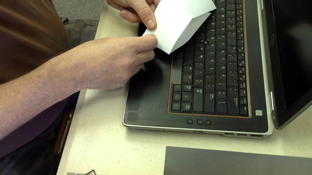 How to apply a laptop skin / sticker to a Dell Latitude E6420