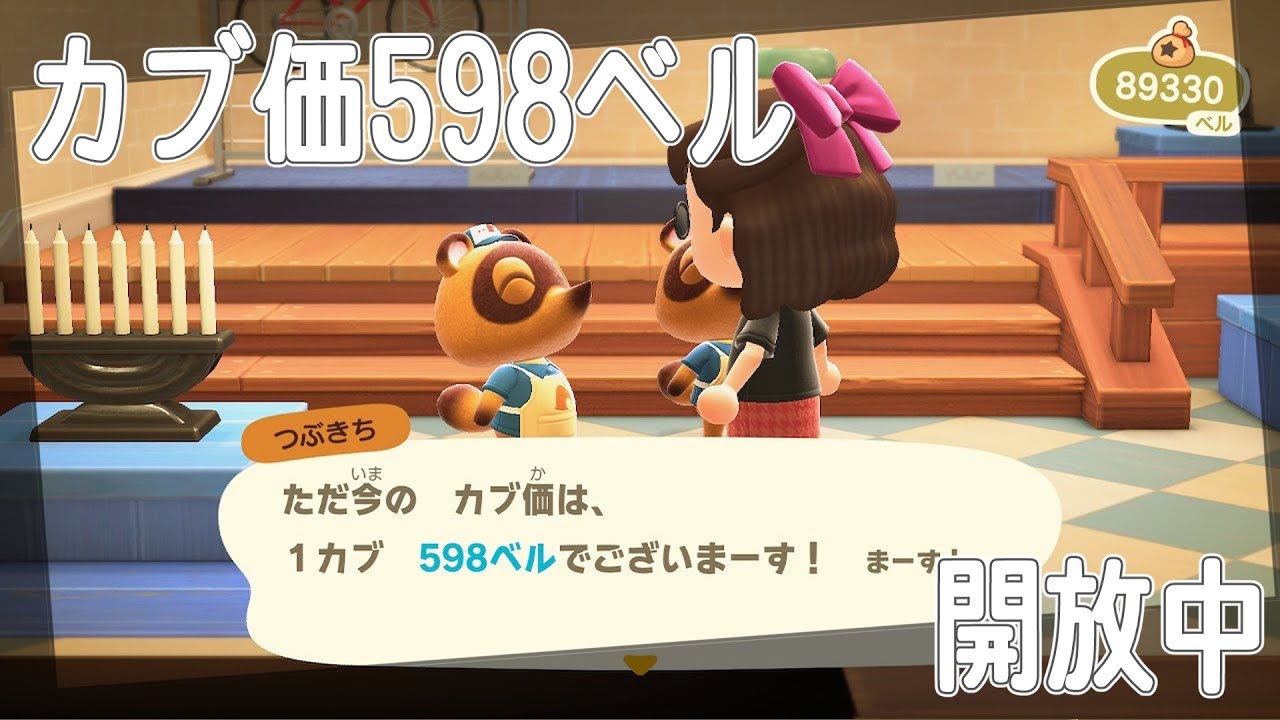 【あつまれどうぶつの森】⚠概要欄ルール厳守⚠　カブ価598ベル高騰島開放中。よければ気軽にお話に来てね！【初見さん参加〇】