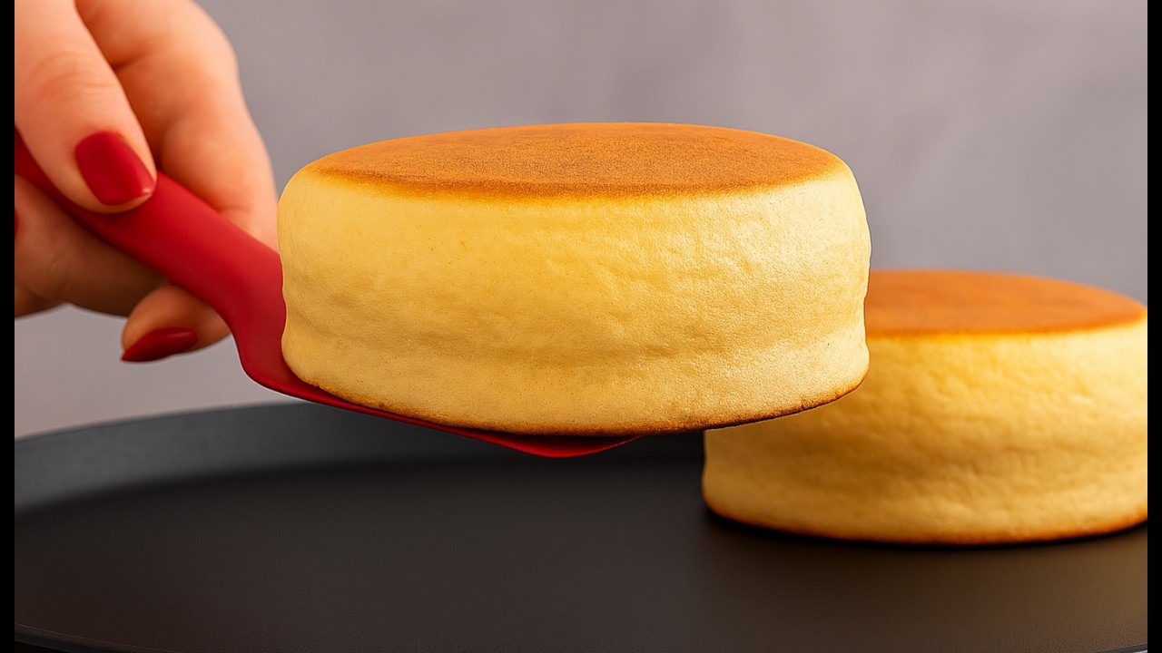 Fluffy Japanese Pancake 🥞 | No Flour, No Milk, No Oil | Easy & Delicious Recipe! 