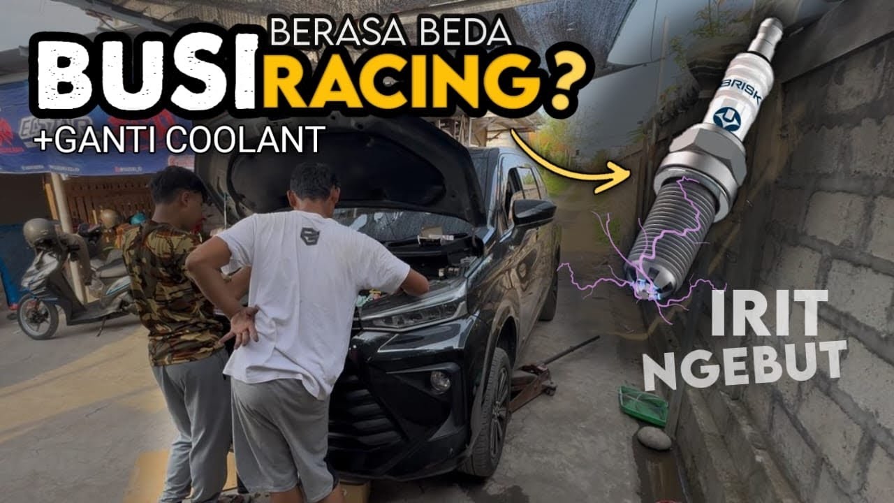 NYATA ❓ BUSI BRISK P32 iRidium Premium & Ganti COOLANT RADIATOR Perawatan Mobil motor maksimal