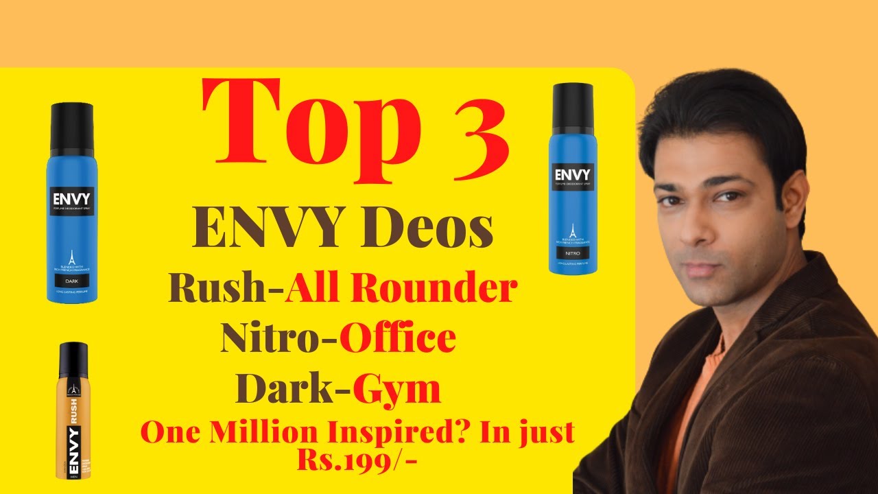 Top 3 Envy Deos For Men in 2021 Best All Rounder Best Gym Wear Best Office Wear/In just Rs.199/-