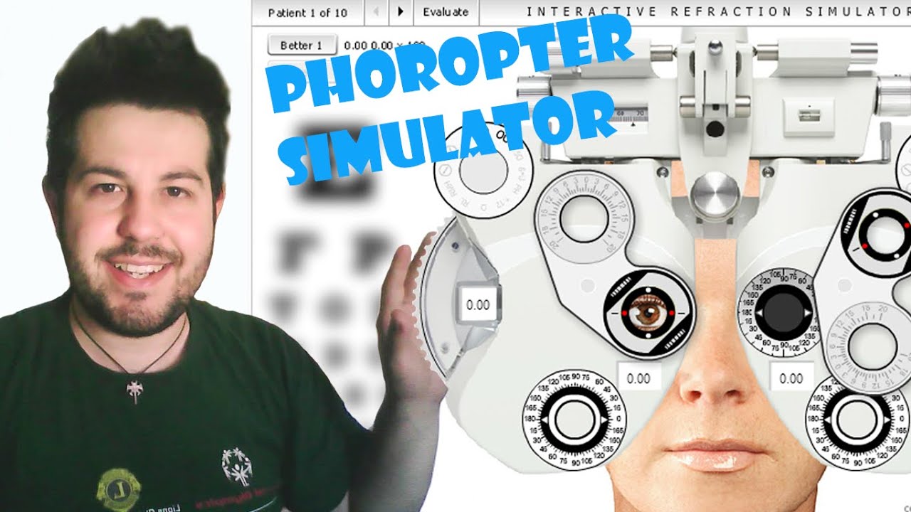 Phoropter Simulator [ Sub ENG ] - Interactive Refraction Simulator part 1