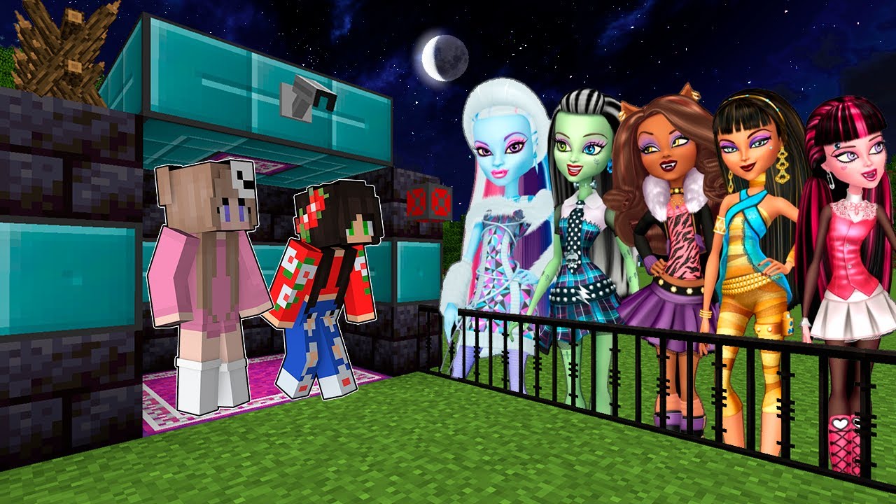 BASE SECRETA 100% SEGURA CONTRA AS MONSTER HIGH NO MINECRAFT
