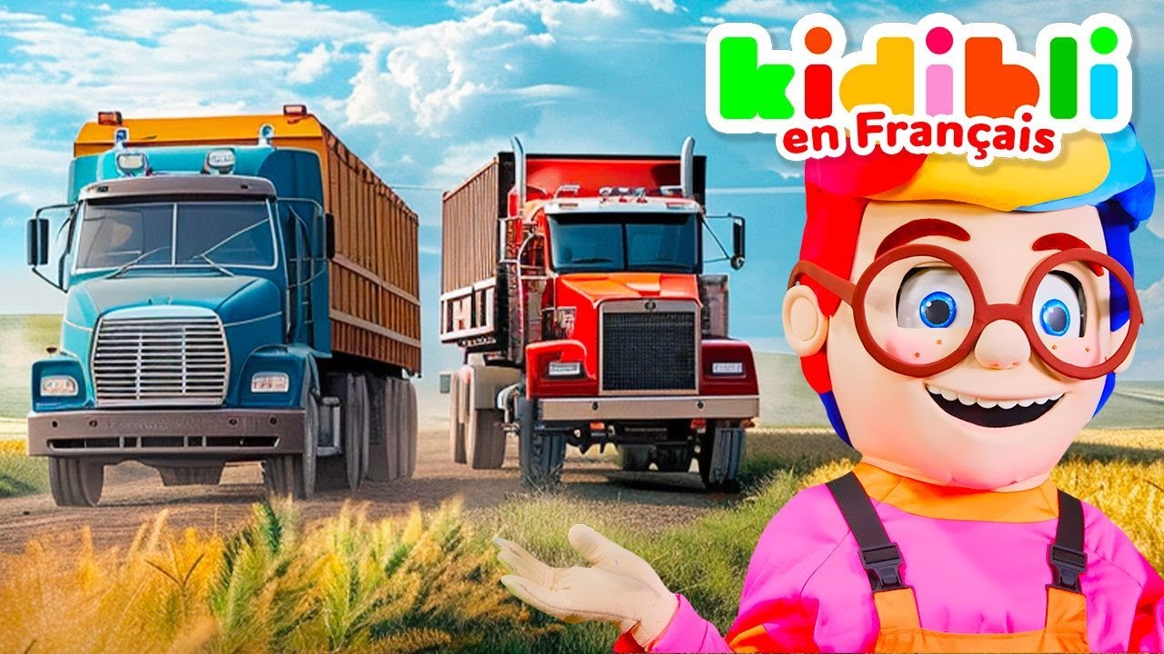 Découvre plein de gros camions ! | Kidibli | Animaj Kids