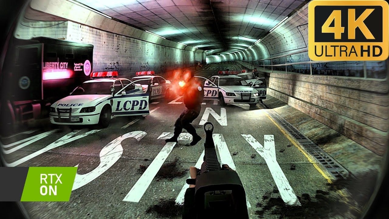GTA IV RTX Remix: BODYCAM Shootout | 4K Gameplay