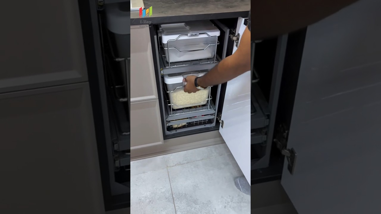 Modular Kitchen Corner Storage Solutions | Maximize Your Kitchen Organization #shorts