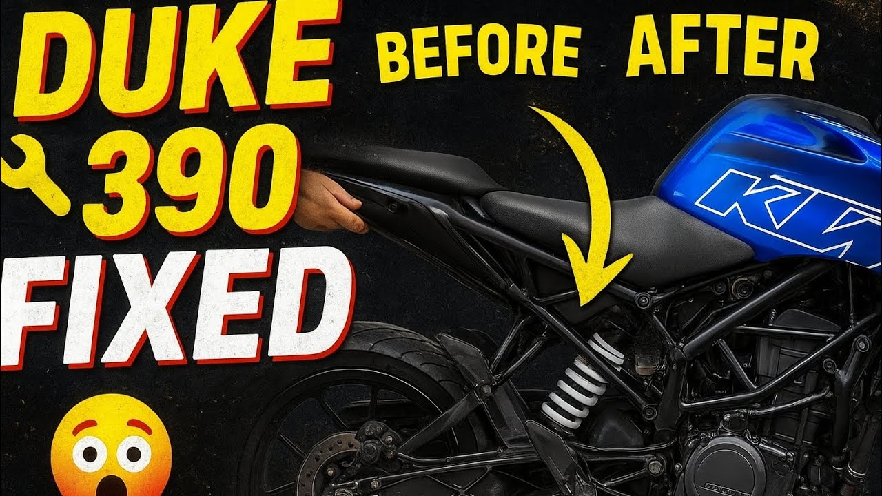 ⚡ KTM Duke 390 Suspension Repair | BEFORE vs AFTER 🔧😱