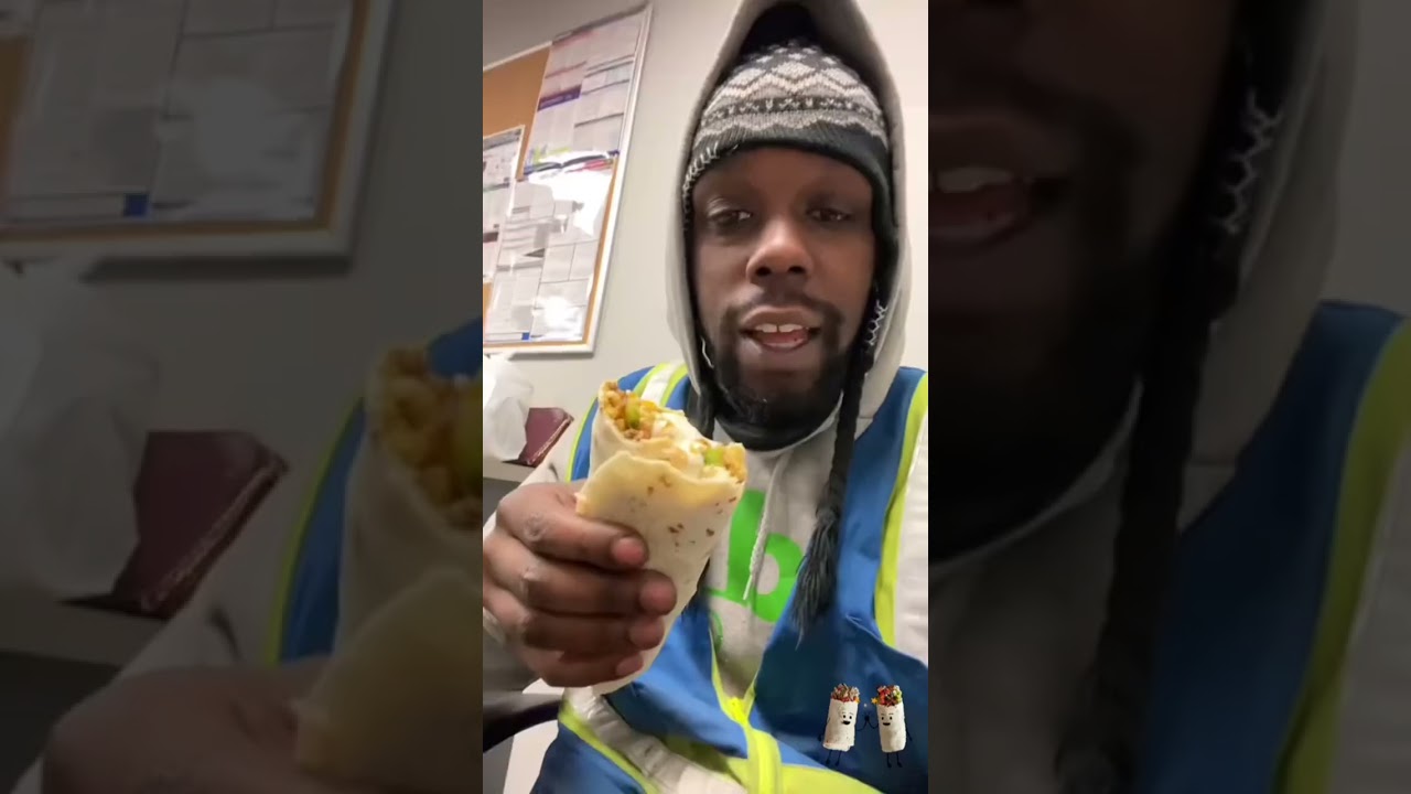 Chicken tacos with top ramen and a burrito supreme for lunch at work 