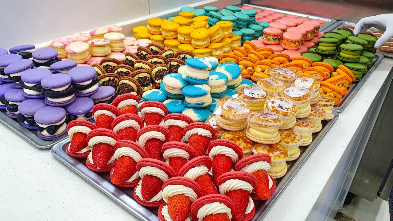 Сделать Разнообразие Macarons | Известный магазин в Корее [ASMR]