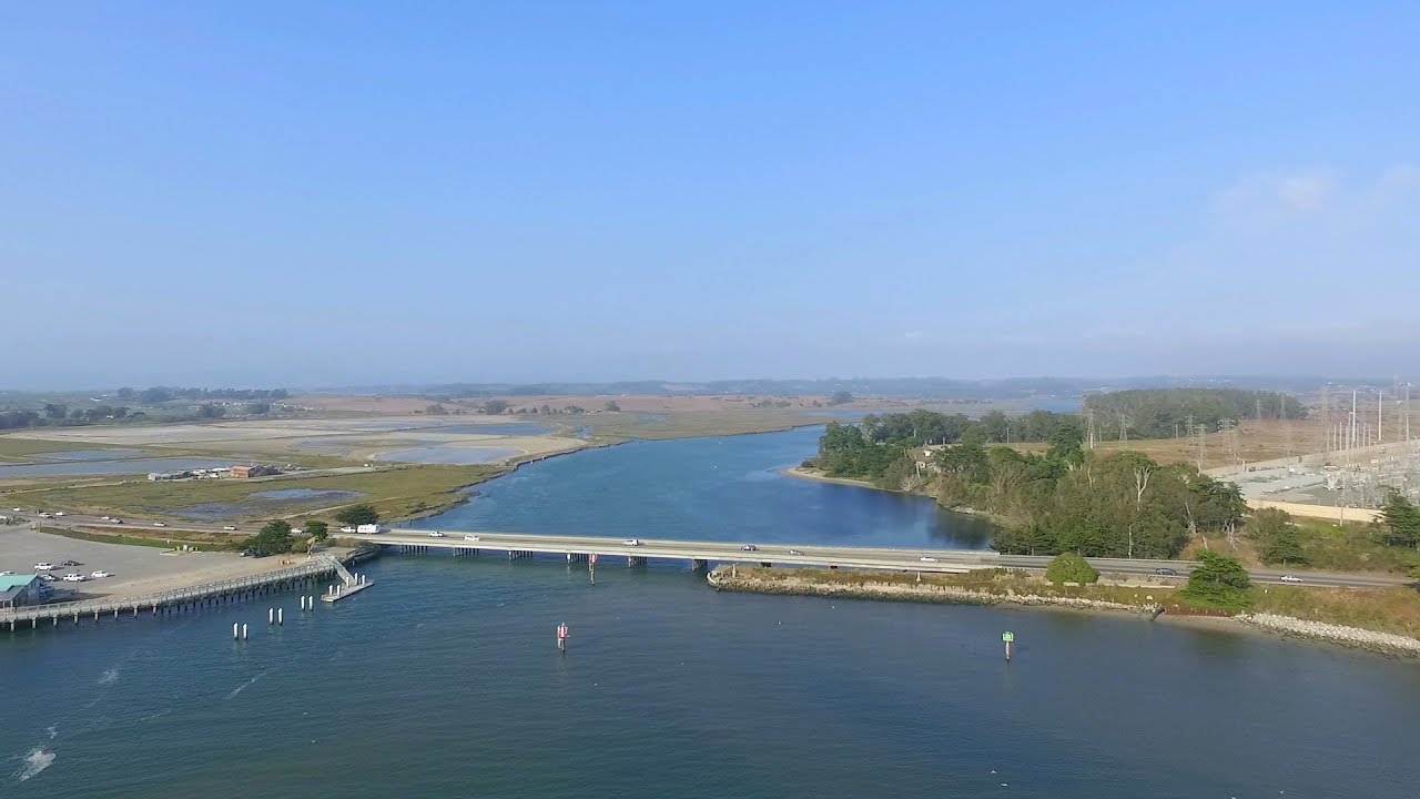 Elkhorn Slough Aerial Scenery - Moss Landing, CA
