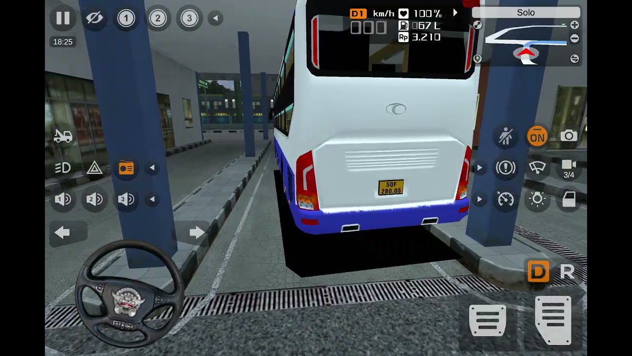 Accident in the end😭 #bussimulatorindonesia #bus