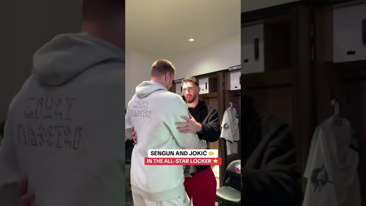 Sengun grew up watching the Joker. Now he gets to share an All-Star locker with him. 🥹