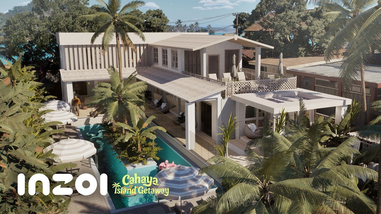 BEACH HOUSE - NEW EXPANSION! - #inzoi - Relaxing Speed Build - ASMR