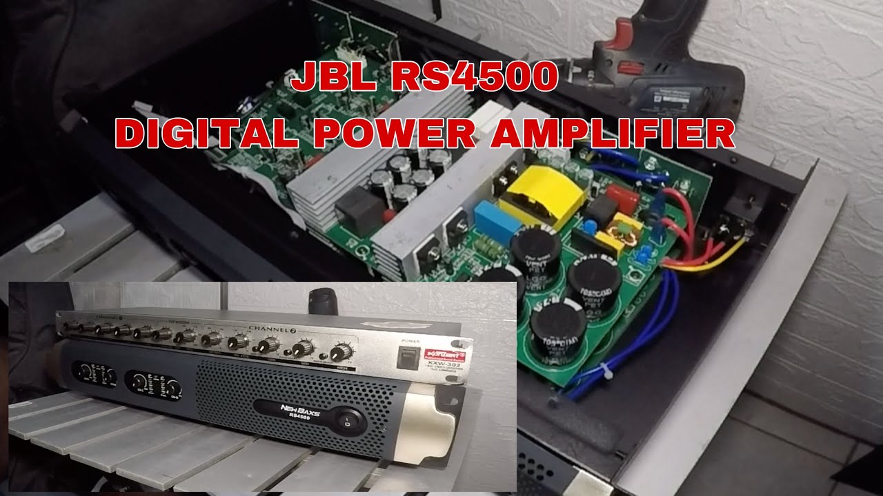 JBL RS4500 DIGITAL POWER AMPLIFIER 4 CHANNEL AMPLIFIER
