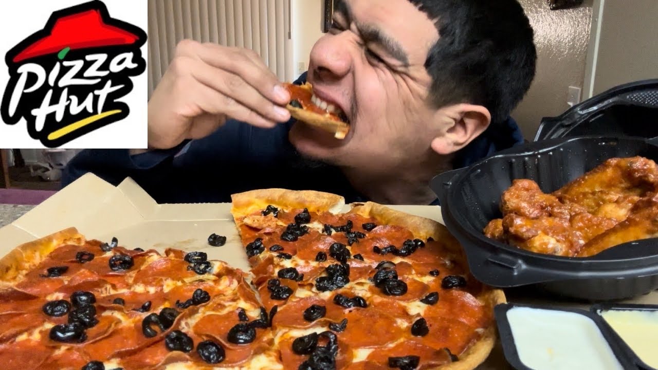 Pizza Hut + Mild Wings Mukbang