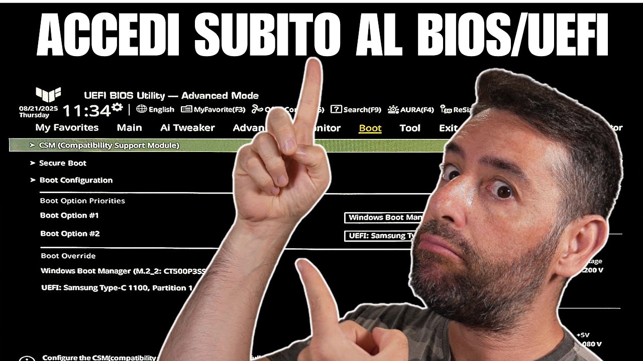 Accesso Istantaneo a BIOS/UEFI da Windows: La Scorciatoia Definitiva
