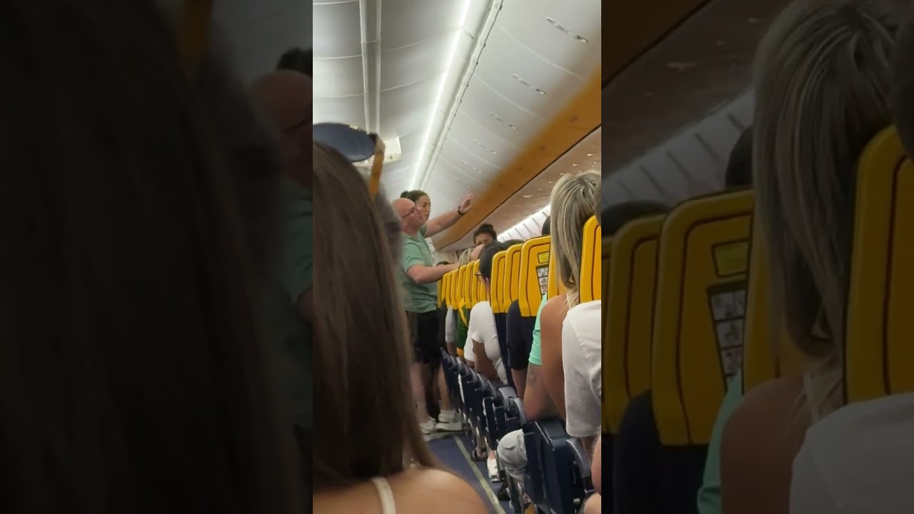 Drunk Passenger Told To SIT DOWN