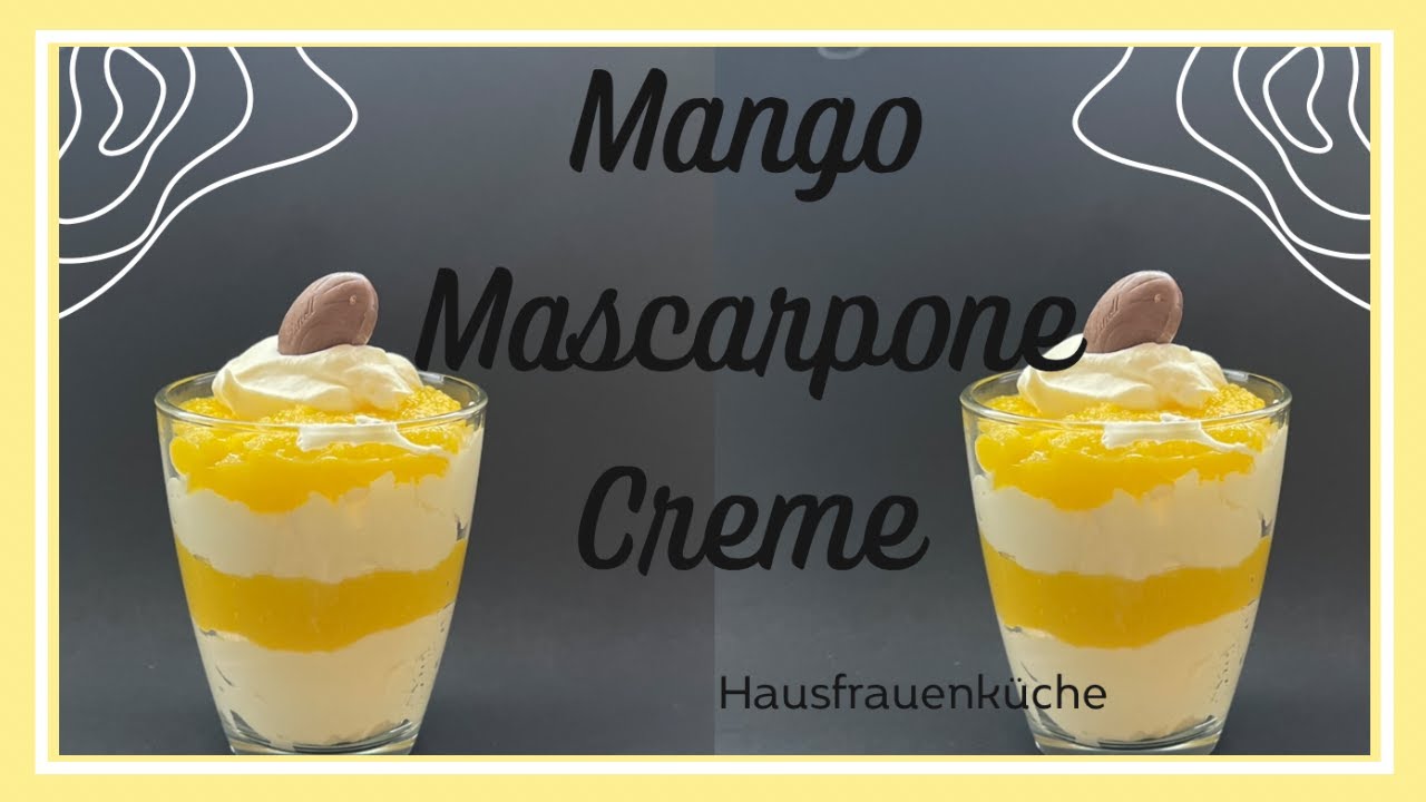 Mango Schicht Creme, bringt Urlaubsfeeling ins Haus&hellip; Rezept mit Mango, engl.Untertitel