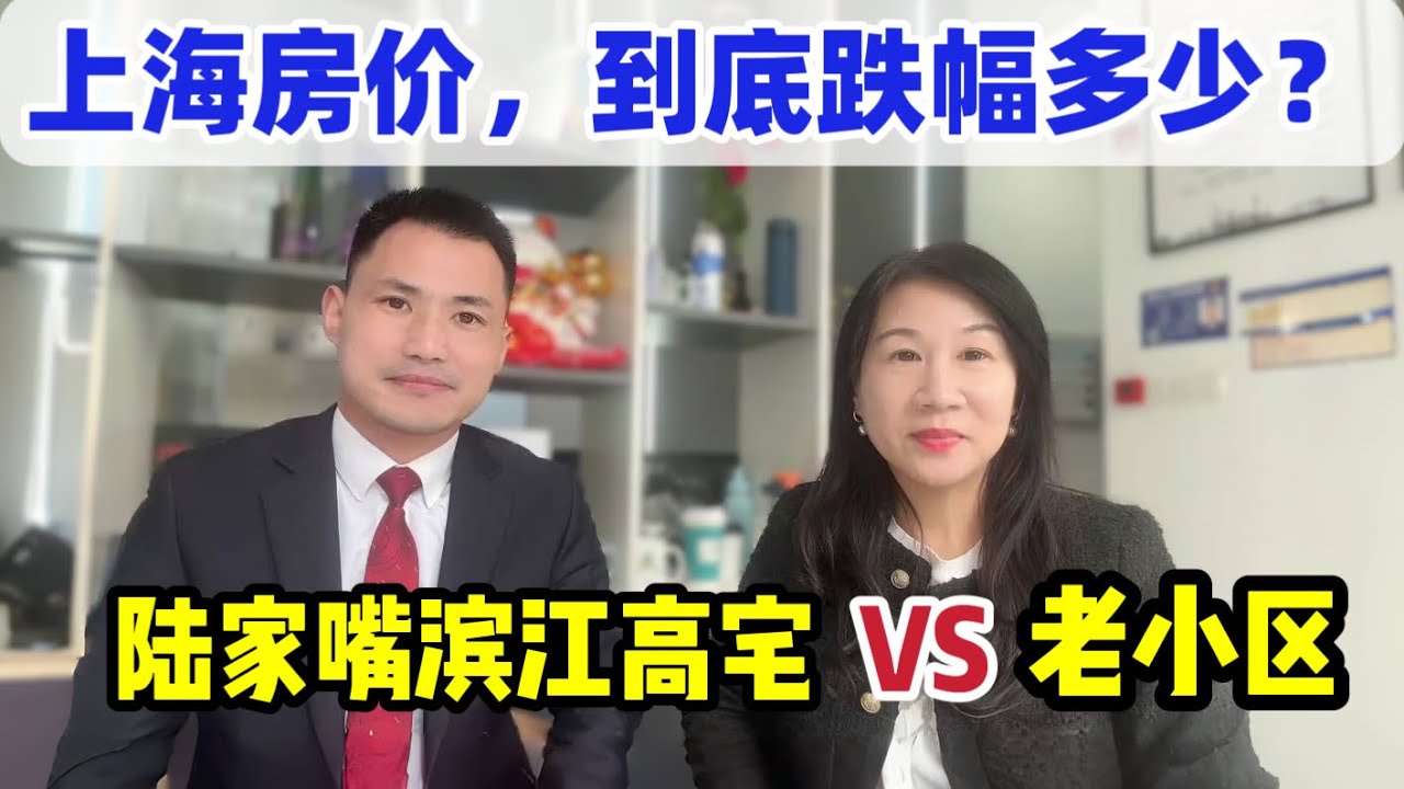 上海房价到底跌了多少？/对话2位资深房产经纪人/实拍陆家嘴滨江高宅&周边老小区房价对比/自己实时查询国内各城市房价的方法