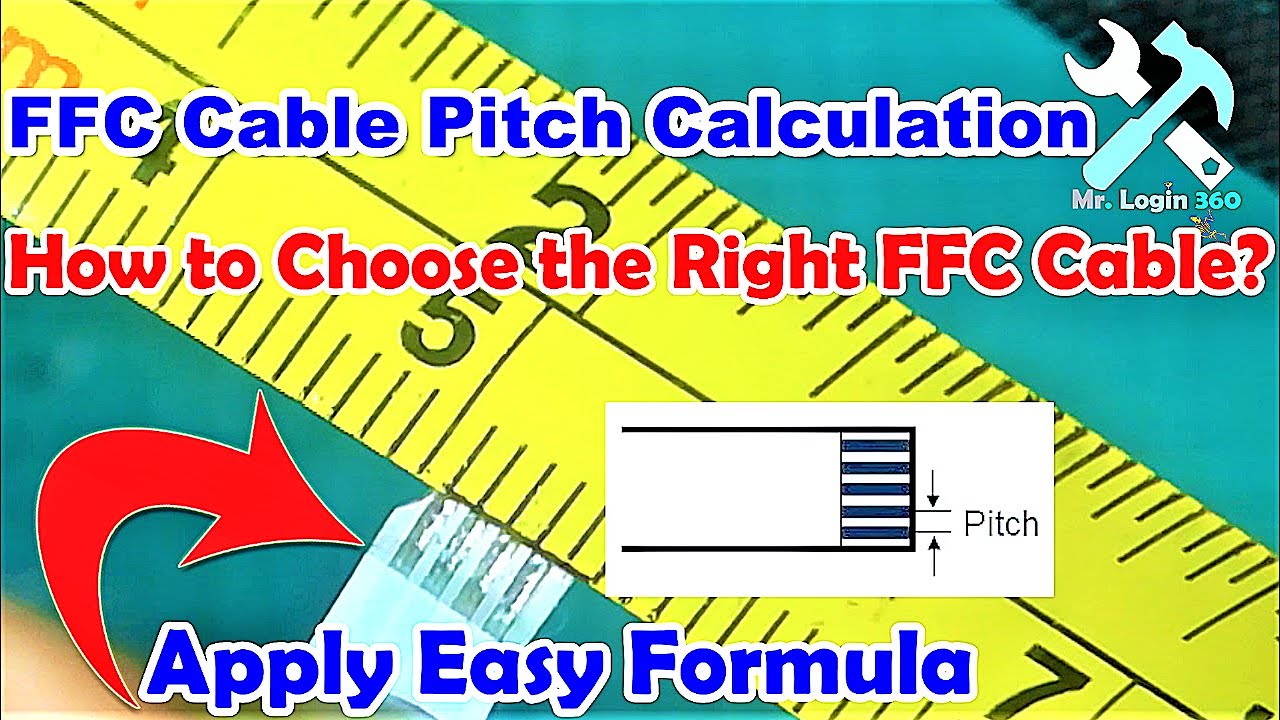 How to Choose the Right FFC Cable? | Accurately Measuring FFC Ribbon Cable Pitch: Apply Easy Formula
