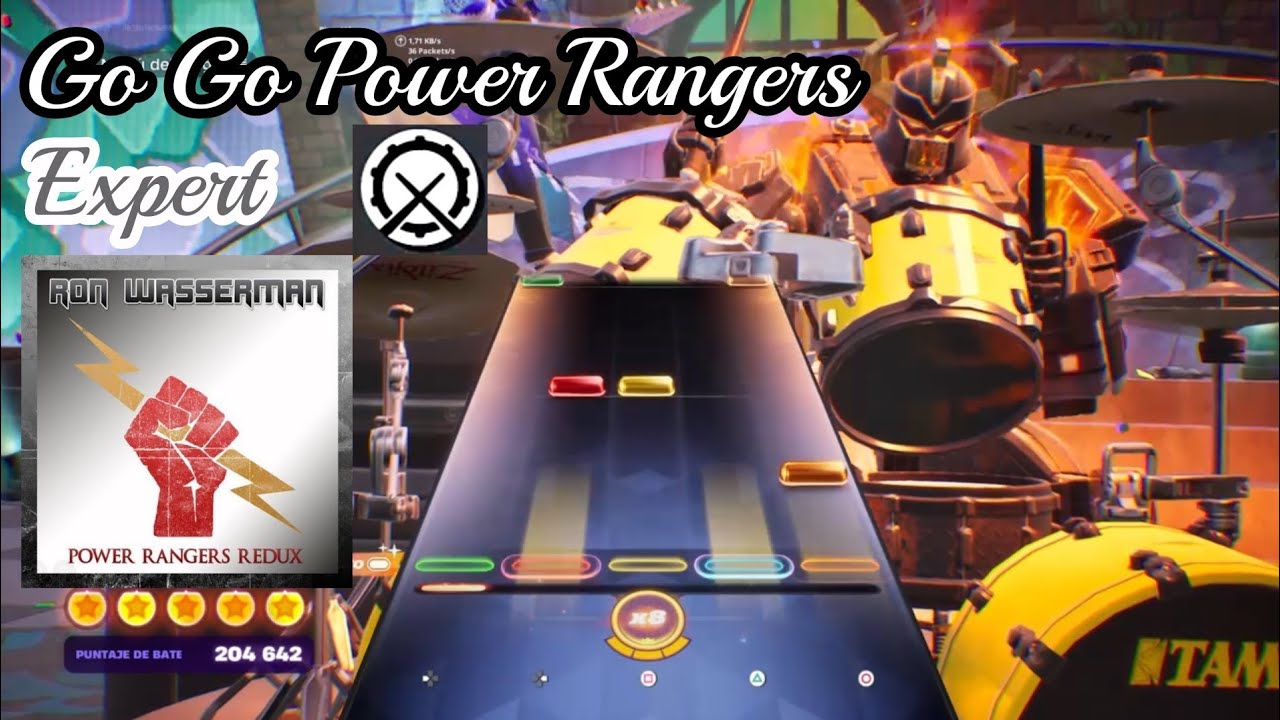 Ron Wasserman - Go Go Power Rangers | Drum Expert 100% FLAWLESS | Fortnite Festival 