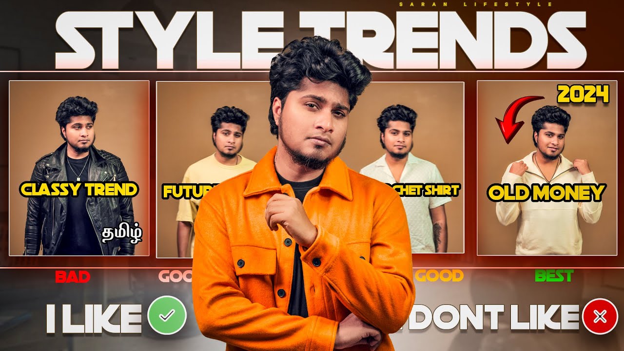 Biggest Style Trends For Men in 2024 | Worst & Best | In Tamil | Saran Lifestyle