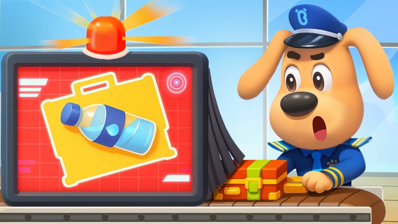 Seguridad en el Avión ✈️ Dibujos Animados 🔍Sheriff Labrador en Español
