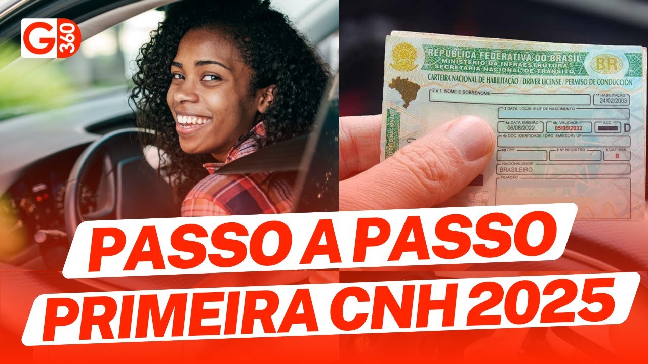 Primeira CNH 2025: passo a passo para tirar a carteira de motorista