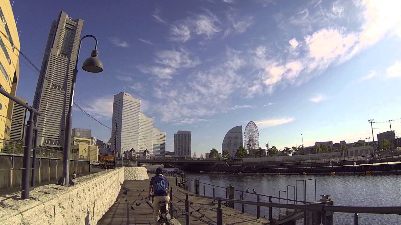 Ori-Travel with the Brompton at Yokohama in  summer of 2015