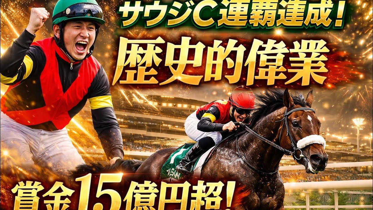 史上初！フォーエバーヤングがサウジC連覇達成｜驚異の走りで競馬界に新伝説