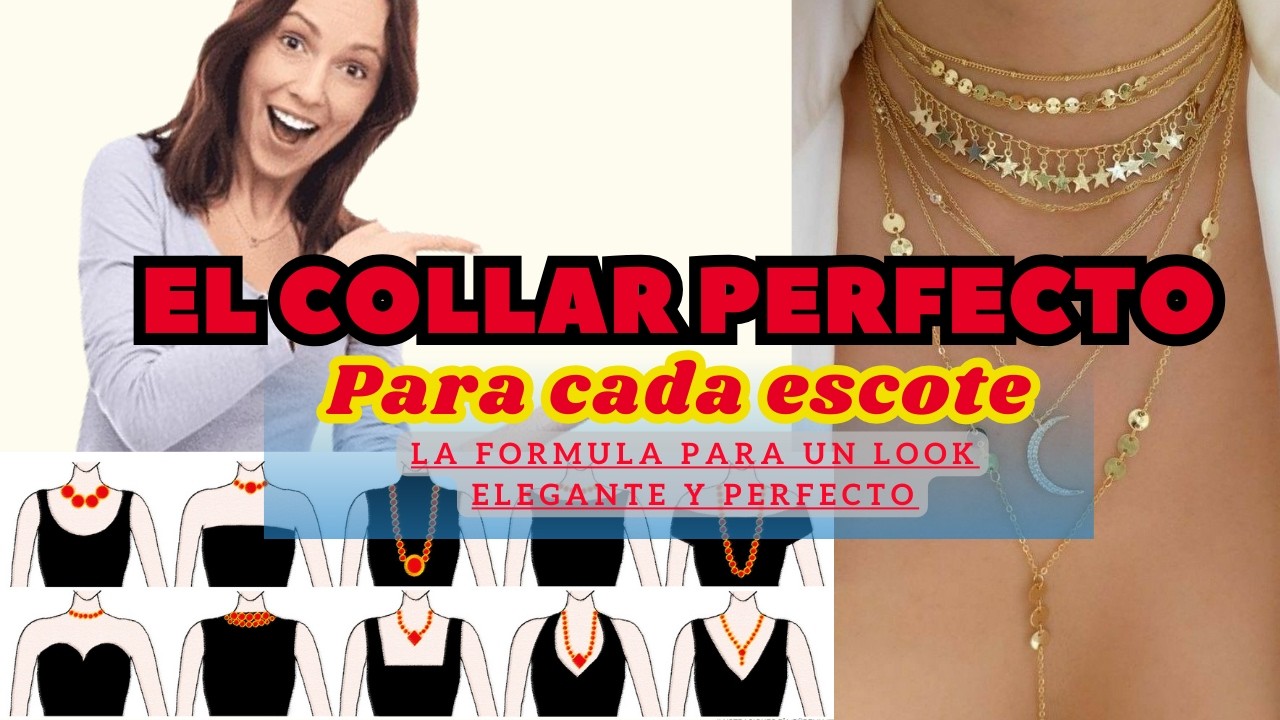 QUE COLLAR USAR PARA CADA TIPO DE ESCOTE/aprende a saber cual te favorece y luce unica y estilosa