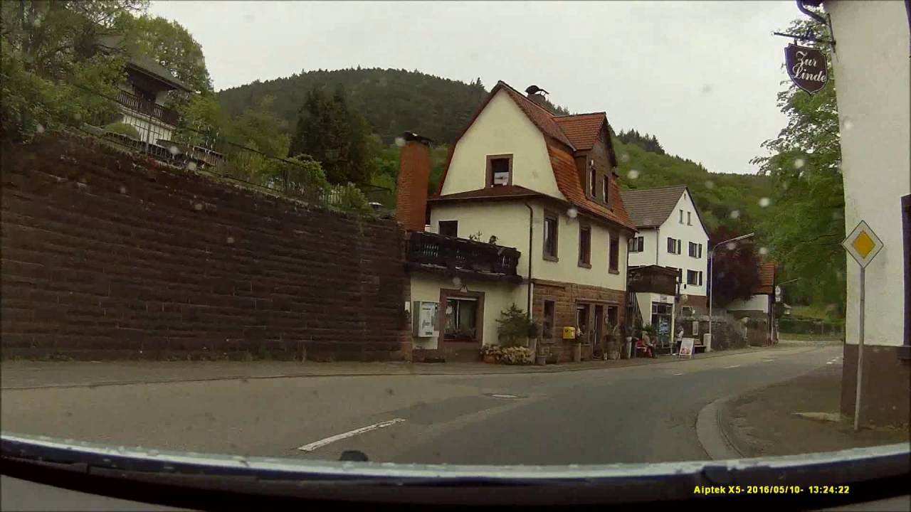 Ortsdurchfahrt im Odenwald/HP: Langenthal (NW rein, SO raus)