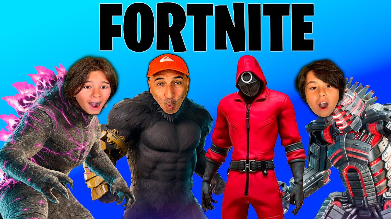 TRIO de REYES en el Juego del Calamar de Fortnite!!