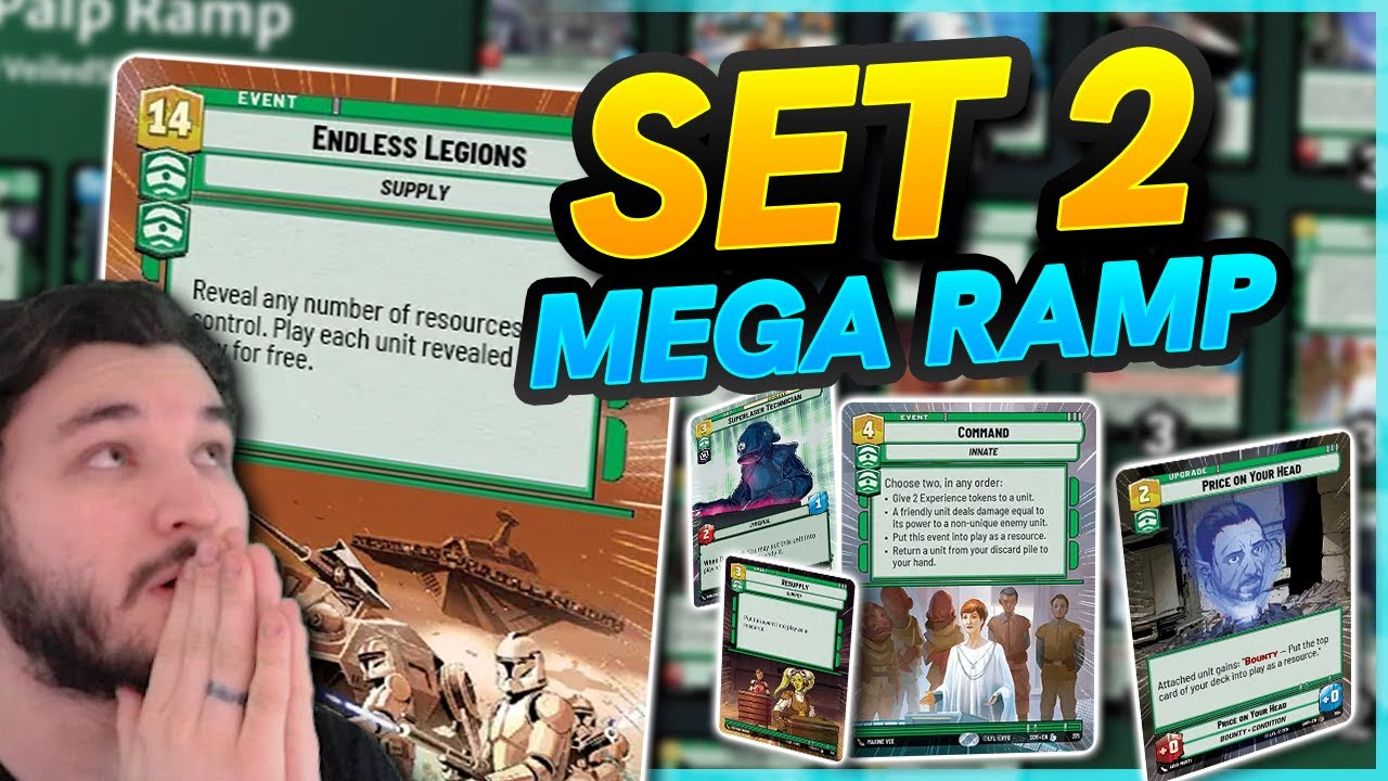 MEGA RAMP Endless Legions Double Green Palpatine! | Star Wars Unlimited