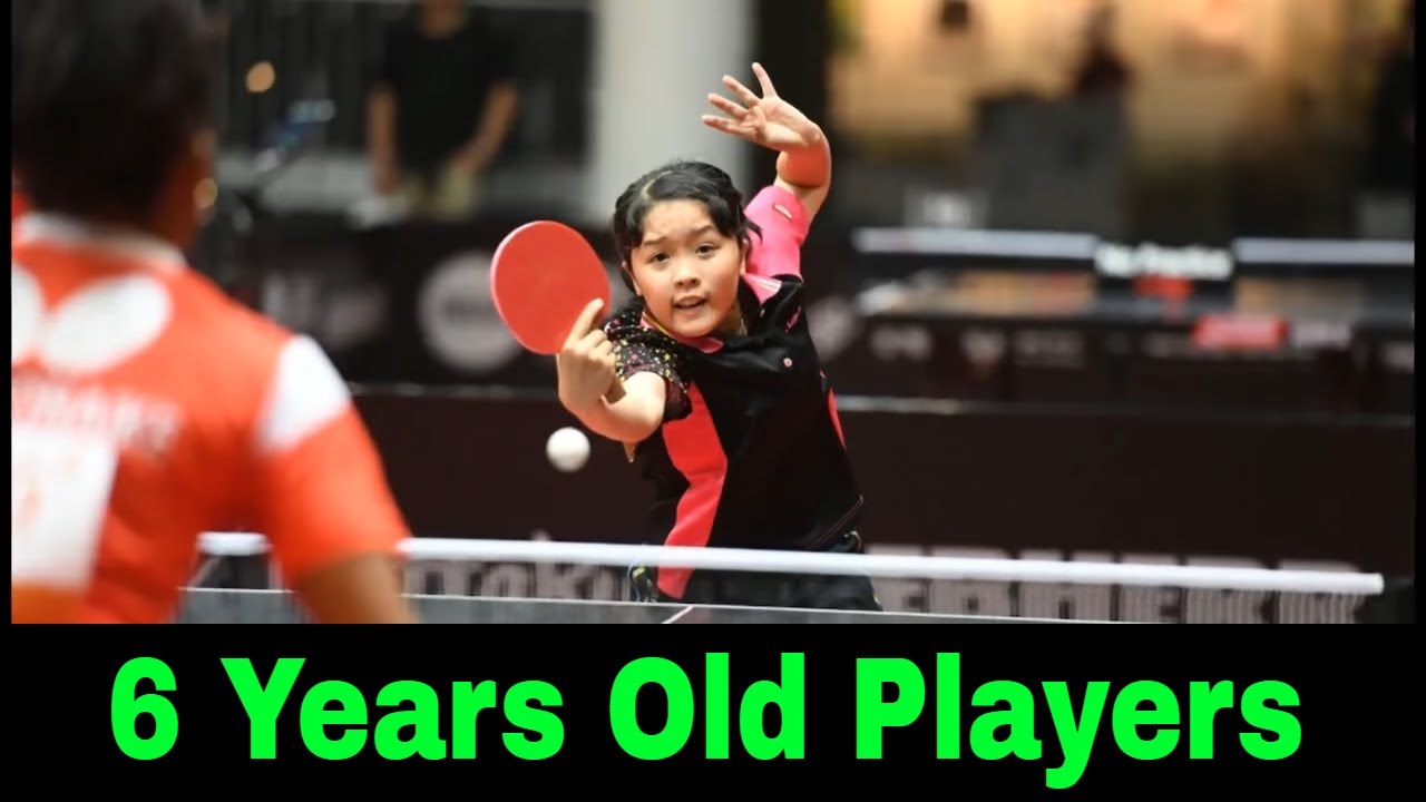 Six-Year-Old Filipino table tennis players