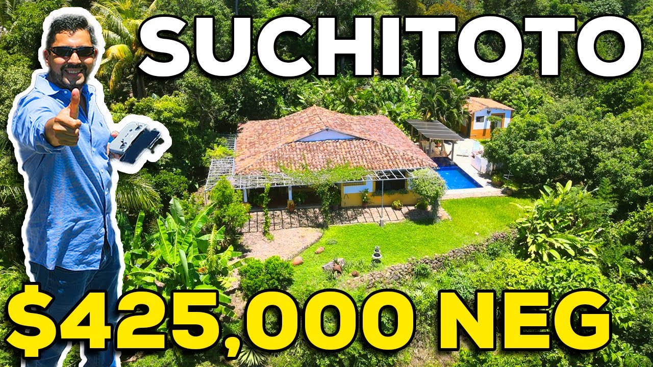 IMPRESIONANTE PROPIEDAD CON VISTA A LAGO EN VENTA EN SUCHITOTO EL SALVADOR.