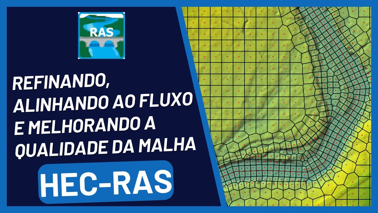 Refinamento, Alinhamento na Direção do Fluxo e Qualidade da Malha Computacional gerada no HEC-RAS
