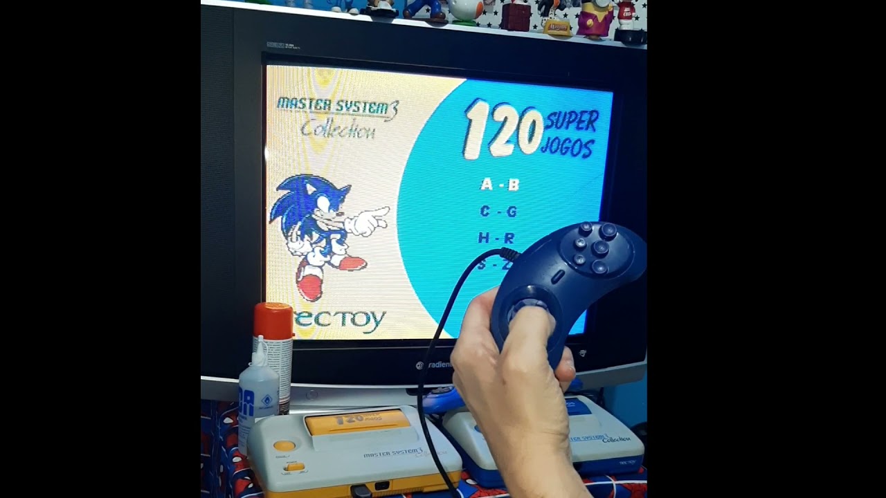 Master System 3 Collection de 120 e 131 jogos.
