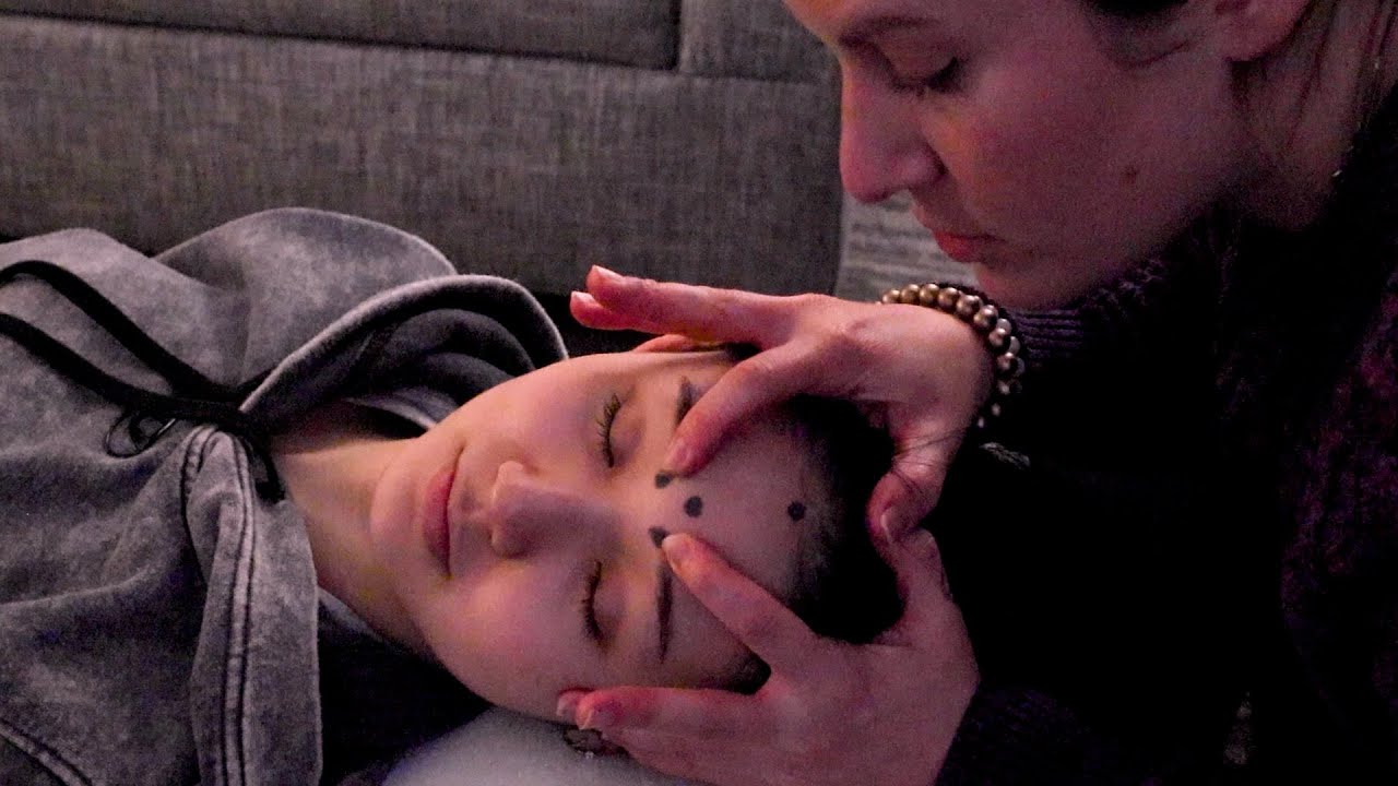 [ASMR] Tracing her Meridians &mdash; Facial and Scalp Meridian Tracing for Sleep