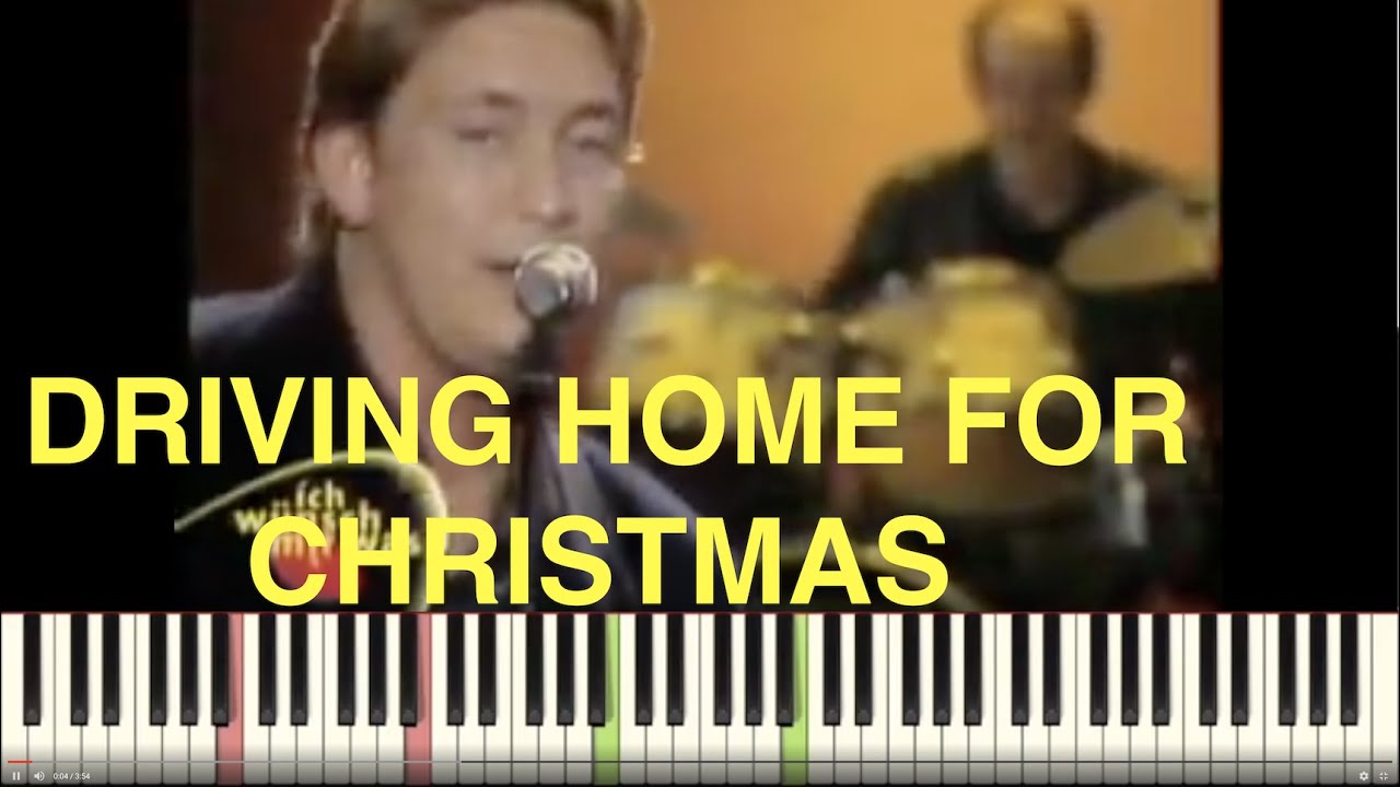 Driving home for Christmas Chris Rea Piano Tutorial Instrumental Cover