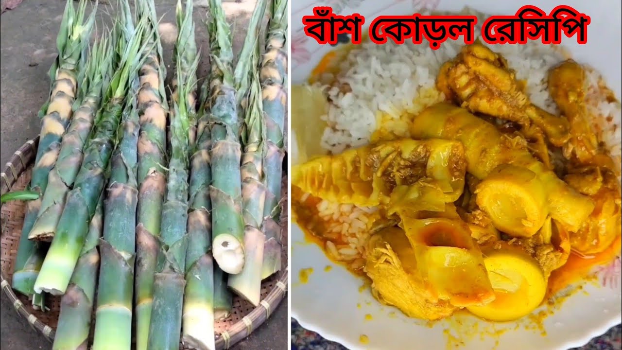 বাঁশ কোড়ল দিয়ে মুরগির মাংস রেসিপি। পাহাড়ি স্টাইলে বাঁশ কোড়ল রান্না করলাম। Chakma’s traditional food