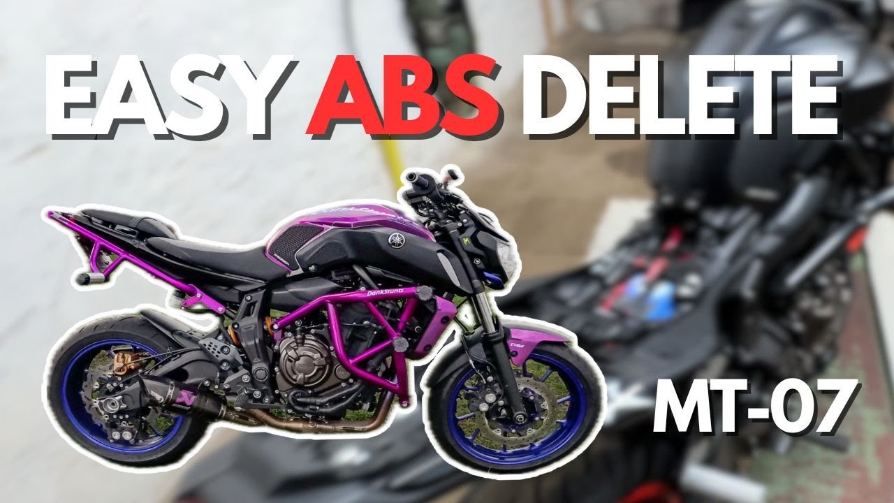 MT-07 ABS DELET - A Must Before You Wheelie