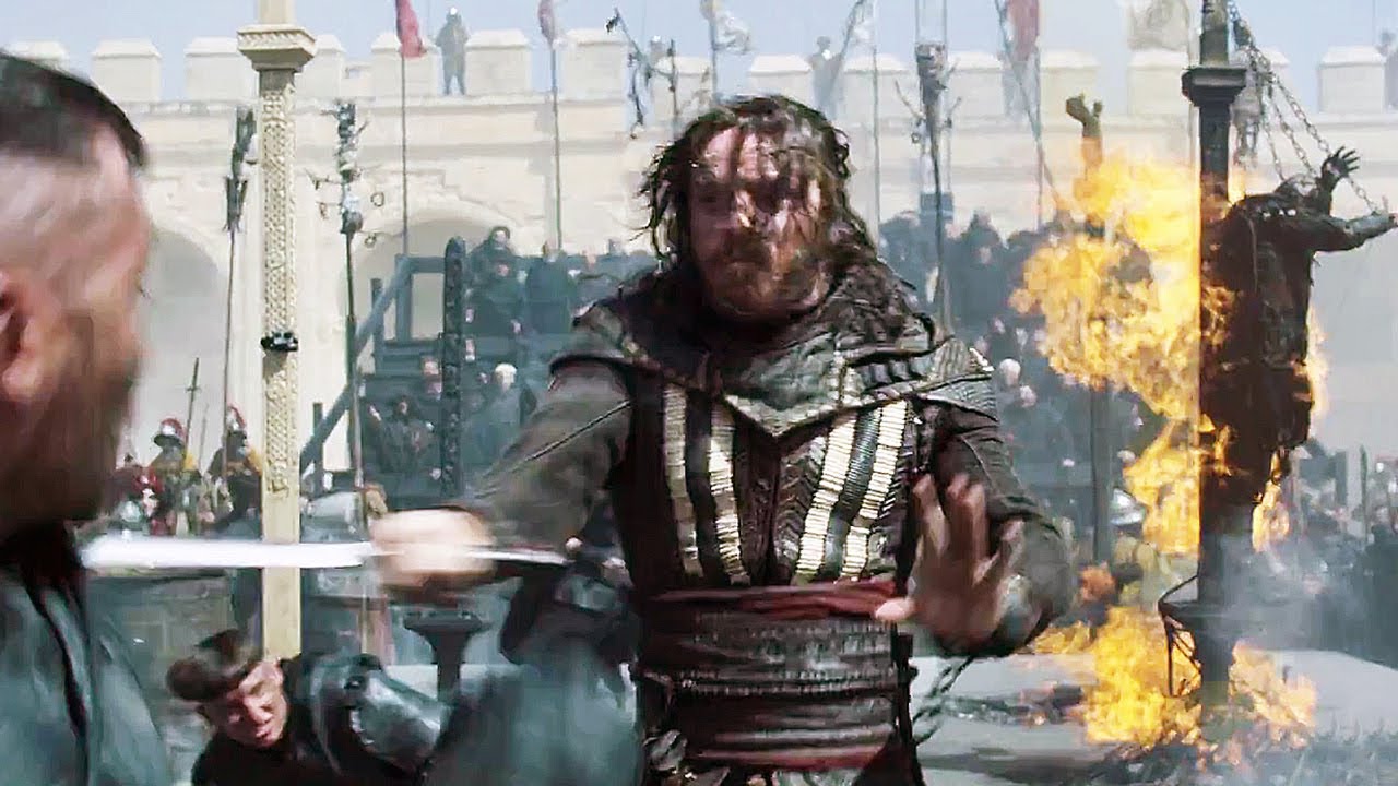 Sur le tournage du film ASSASSIN'S CREED (Michael Fassbender - 2016)