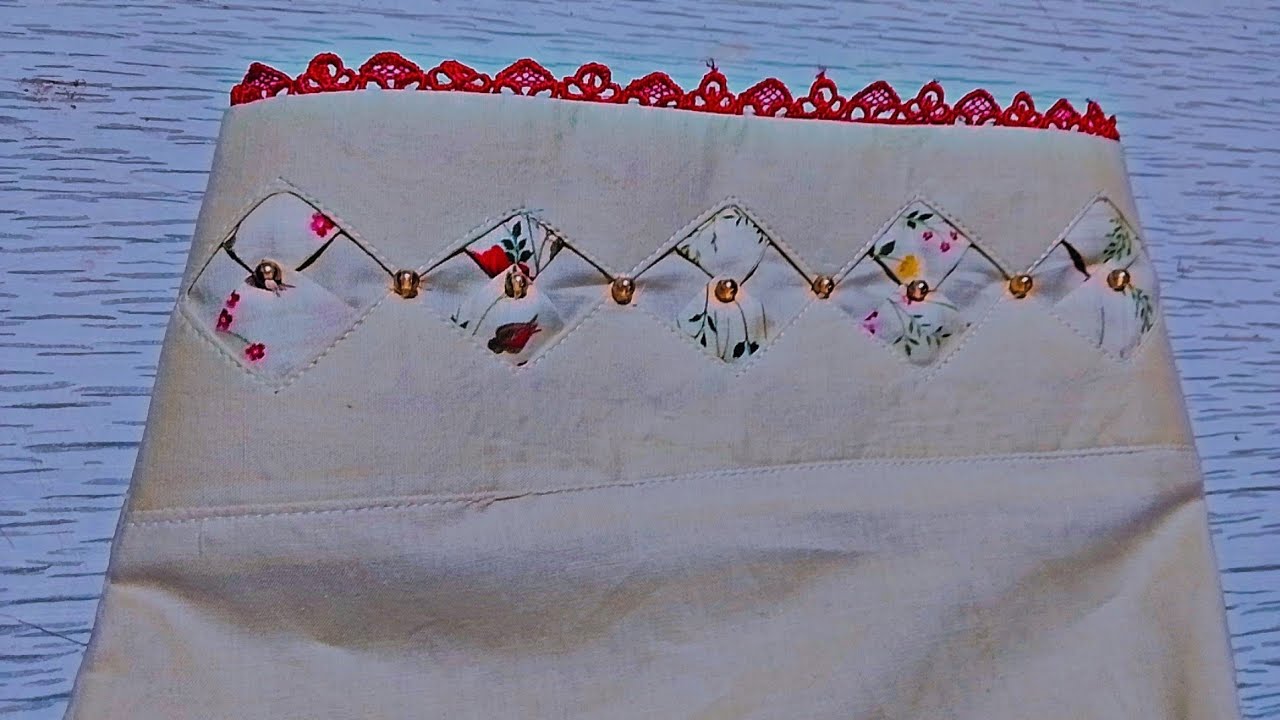 Very simple and beautiful design stylish trouser and bottom design with Ticon and Lace popular shape